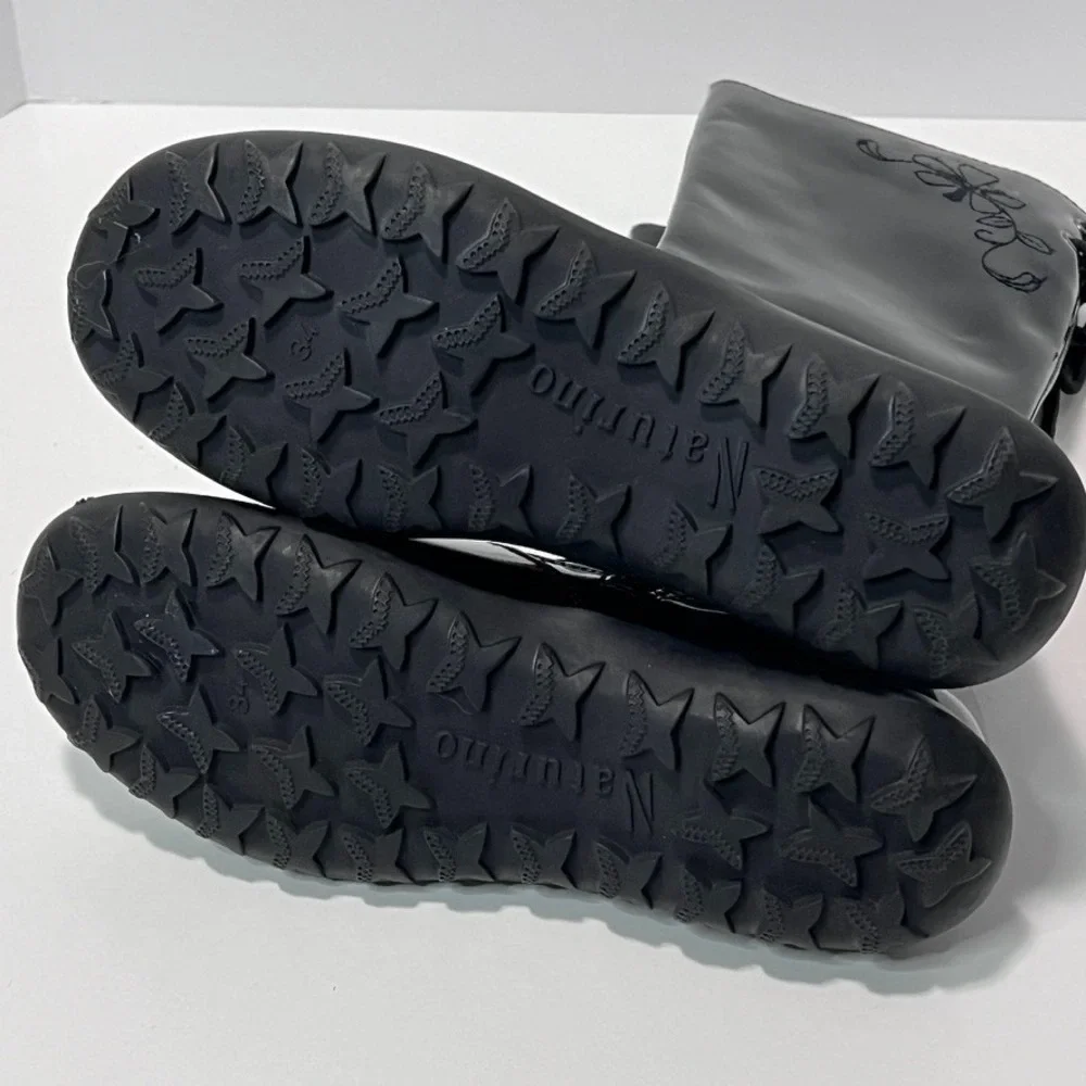 Naturino 34 (2.5) Black Patent Leather Boots Zipper - Picture 9 of 9
